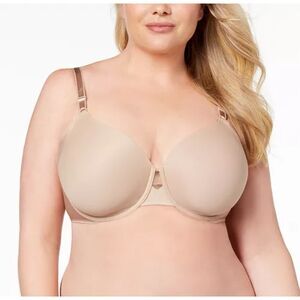 Olga No‎ Side Effects Full-Figure Contour Underwire Bra 0561A Almond 44DD NWT